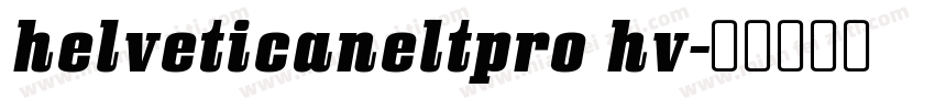 helveticaneltpro hv字体转换
